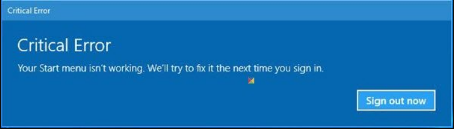 На сайте возникла критическая ошибка. Критическая ошибка меню пуск не работает. Critical Error Windows 10. Критическая ошибка меню пуск не работает Windows 10. Windows 10 Error start menu.