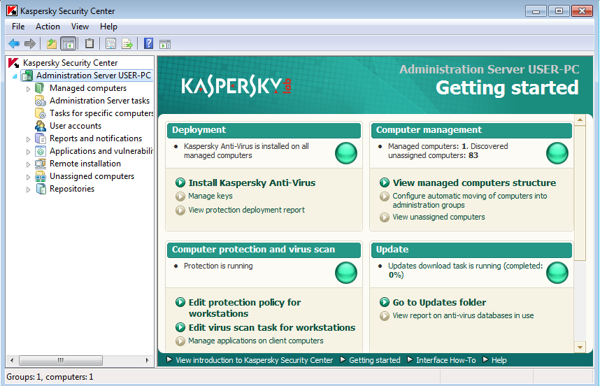 Kaspersky Security Center 12 Интерфейс. Консоль администрирования Kaspersky Security Center. Касперский центр управления.