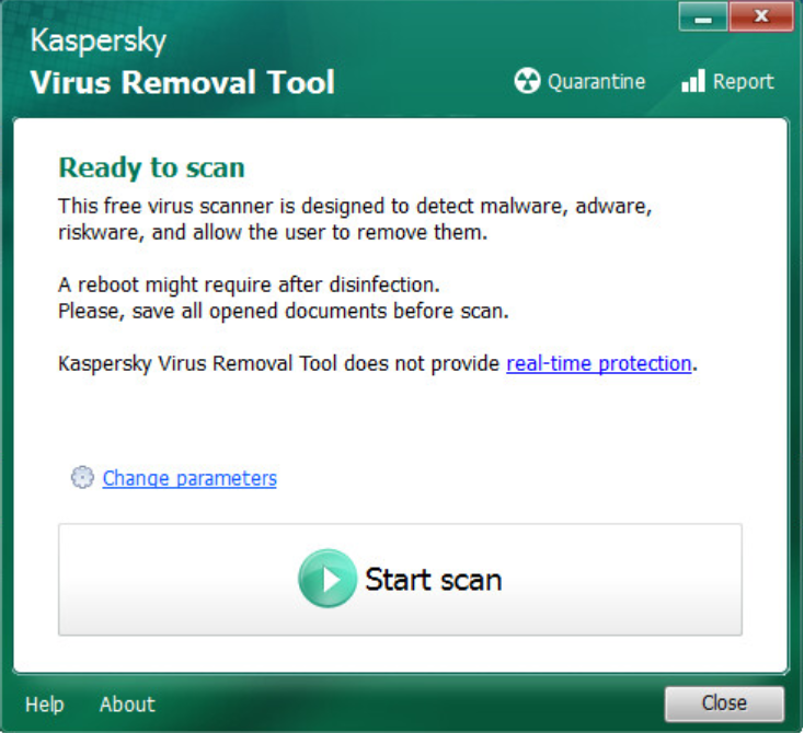 Касперский virus tool