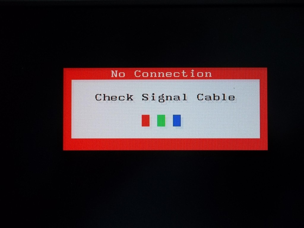 Почему нету изображения на мониторе при включении